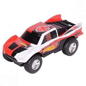 Механическая машинка Hot Wheels со светом, красная, 14 см (Toy State, HW90562)